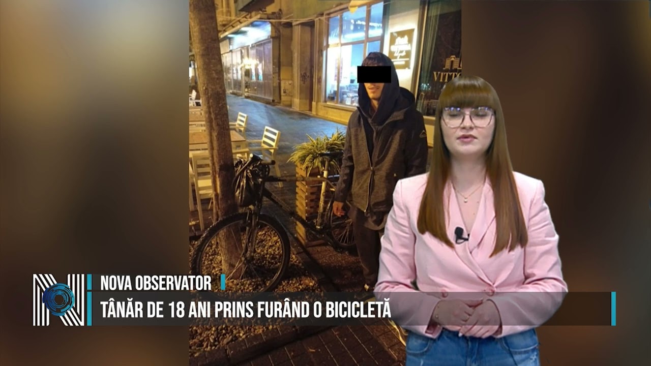 Tânăr de 18 ani prins furând o bicicletă