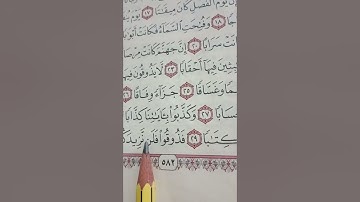 سورة النبأ من ٢٥ إلى ٣٠