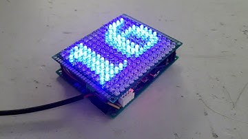 ESP-01 ESP8266 - SHOWING TIME & WEATHER INFORMATION ON LED MATRIX 13x15