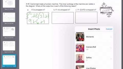 Algebra II 1.1.2 Homework Answers Part 1