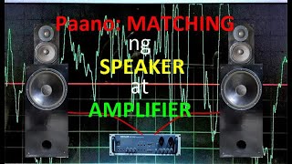 Paano Mag Match ng Speaker at Amplifier