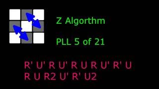 Rubik's Cube PLL Z Algorithm