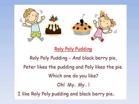 poly roly poem pudding kids