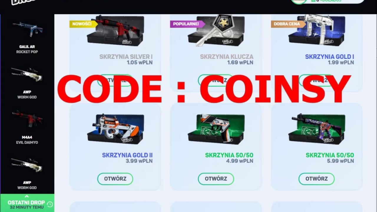 CASEDROP EU RESET CODES FREE MONEY YouTube