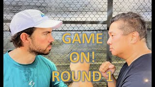GAME ON! - Round 1 of Singles matches against my instructor, Riley Stockwell