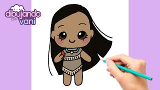 COMO DIBUJAR A POCAHONTAS KAWAII - DIBUJOS FACILES - DIBUJOS KAWAII - DIBUJOS  DE PRINCESAS DISNEY - thptnganamst.edu.vn