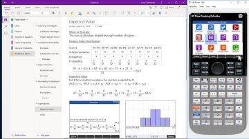 HP Prime Onenote Expected Value
