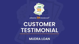 Mudra Loan - Central Bank of India - PSB Loans in 59 Minutes - Customer Testimonials #50