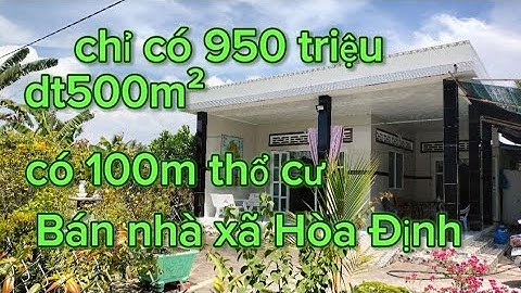 MS1529🌸🧡 nhà đã bán) xã Hòa Định Tiền Giang dt500m² Chỉ có 950 triệu#0386725208# có 100 m thổ cư