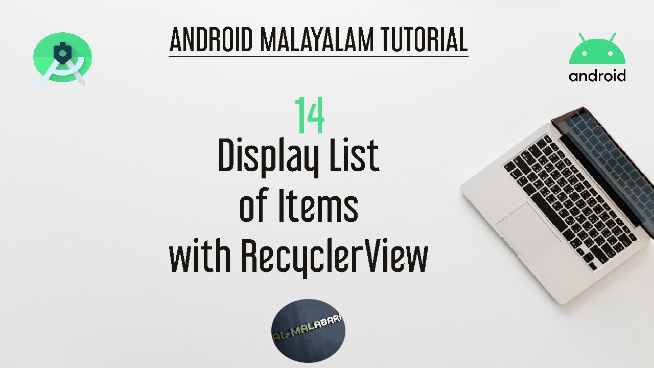 Android Studio Tutorial (Malayalam) - 14 - Display List of Items Using ...