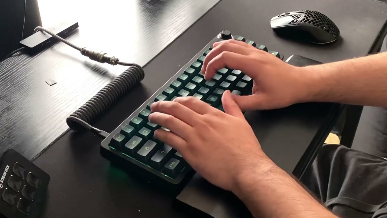 GM LK67 Sound test with akko matcha green switches