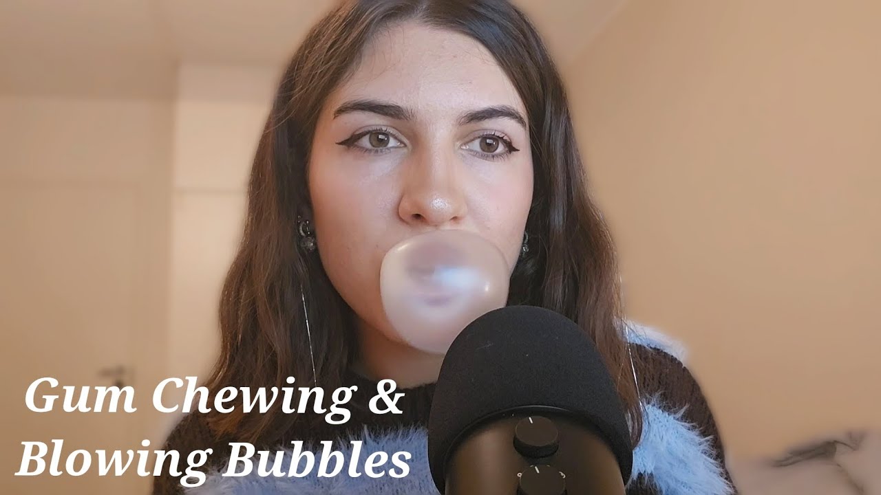 Gum Chewing & Blowing Bubbles 🫧 ♡○♡○♡ ASMR 