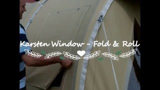 Karsten tent window cover - Fold & Roll