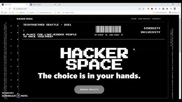 HackerSpace demo | TechTogetherSeattle 2021 project