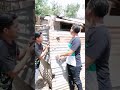 Mientras ella se bañaba ellos la vigilaban.