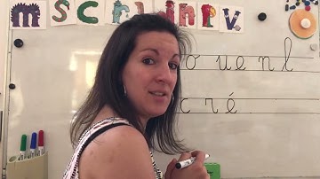 GS Gestes pour écrire les lettres cursives