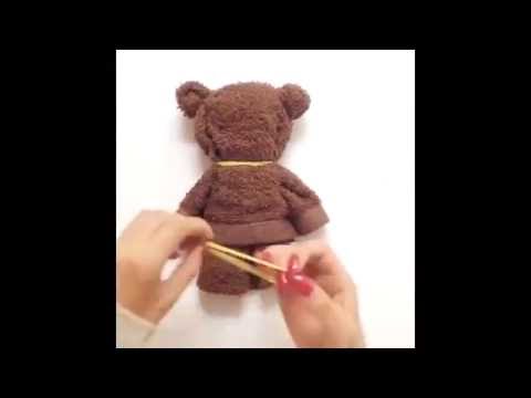 Video Cách làm gấu bông Teddy bằng chiếc khăn bông - youtube