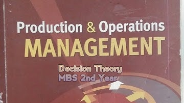 Decision Theory Lec 2 (MBS-2nd Year) What is Decision Theory MBS 2nd year Decision Theory