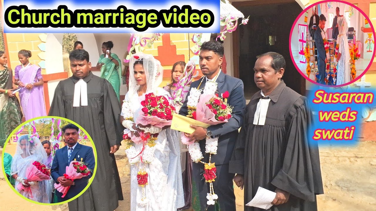 Church marriage video चर्च मैरिज विडियो  पुर्वी केरेया G.e.lchurch #lugunjaivlog 