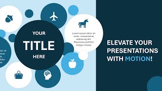 Creative Circular Motion Graphic in PPT