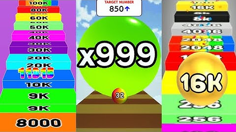2048 | Number Ball 3D Merge Games vs Number Run Satisfying Games vs Calculate Ball gameplay 👌 #21