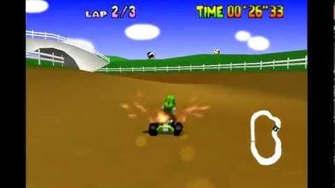 Mario kart 64 moo moo farm super speed infinite items