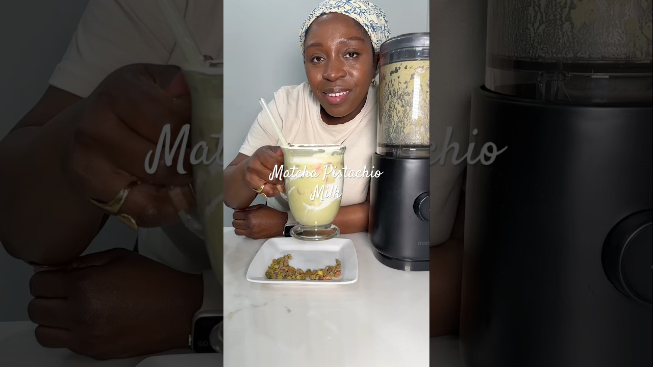 Easy Matcha Pistachio Milk in Nama M1 code:ShaniqueM1 