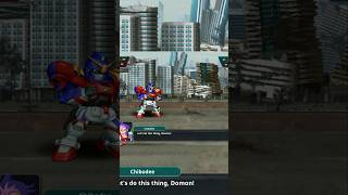 THIS IS AMERICA?! DOMON VS CHIBODEE! #gundam #srw #gaming #anime