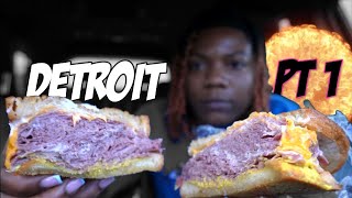 BACK IN #DETROIT TO WORK! | Hilarious Lou's Deli Food Review