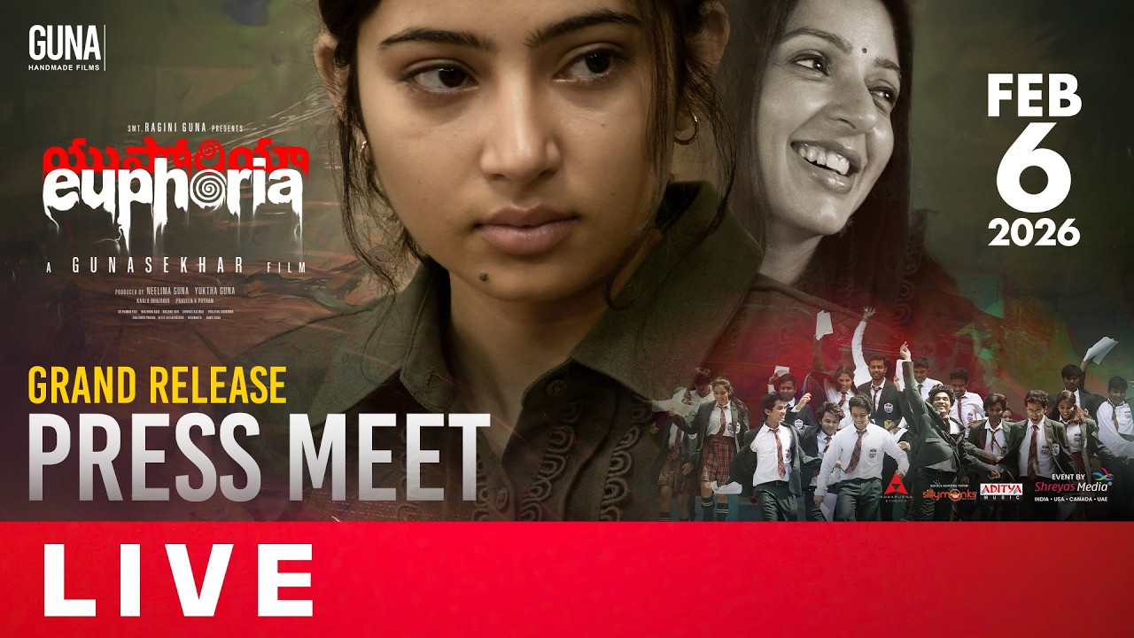 Euphoria Grand Release Press Meet Live | Gunasekhar | Bhumika | Shreyas Media