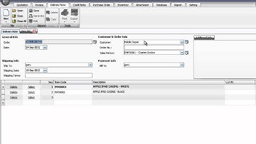 How to create delivery note / packing list in Xin Inventory