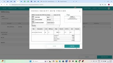How to Make a WRN (Work Receipt Note) in IndustryPrime Software.