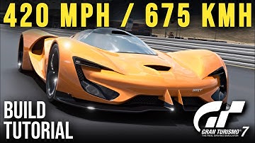 GT7 - 420 MPH (675 kmh) Dodge SRT Tomahawk X Speed Tune Setup Tutorial