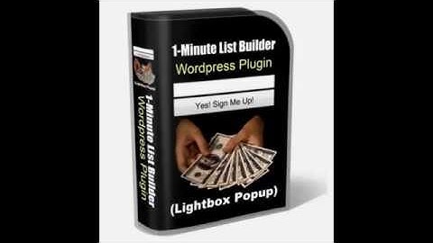 1 email made me $1,967" [Rave reviews] 1-Minute List Builder WordPress Plugin