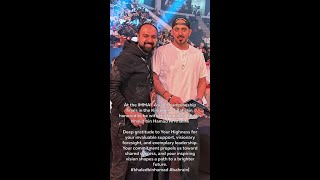 Honoured to be with His Highness Shaikh Khalid bin Hamad Al Khalifa 🇧🇭