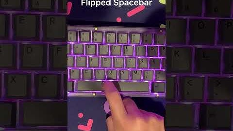 Not Flipped VS Flipped Spacebar | Sound Comparison | #shorts