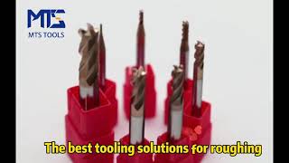 HRC 55 Degree Tungsten Steel 4 Flute Square End Mills With TiSiN Coating