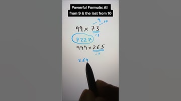 Powerful Formula: All From 9 & the last from 10