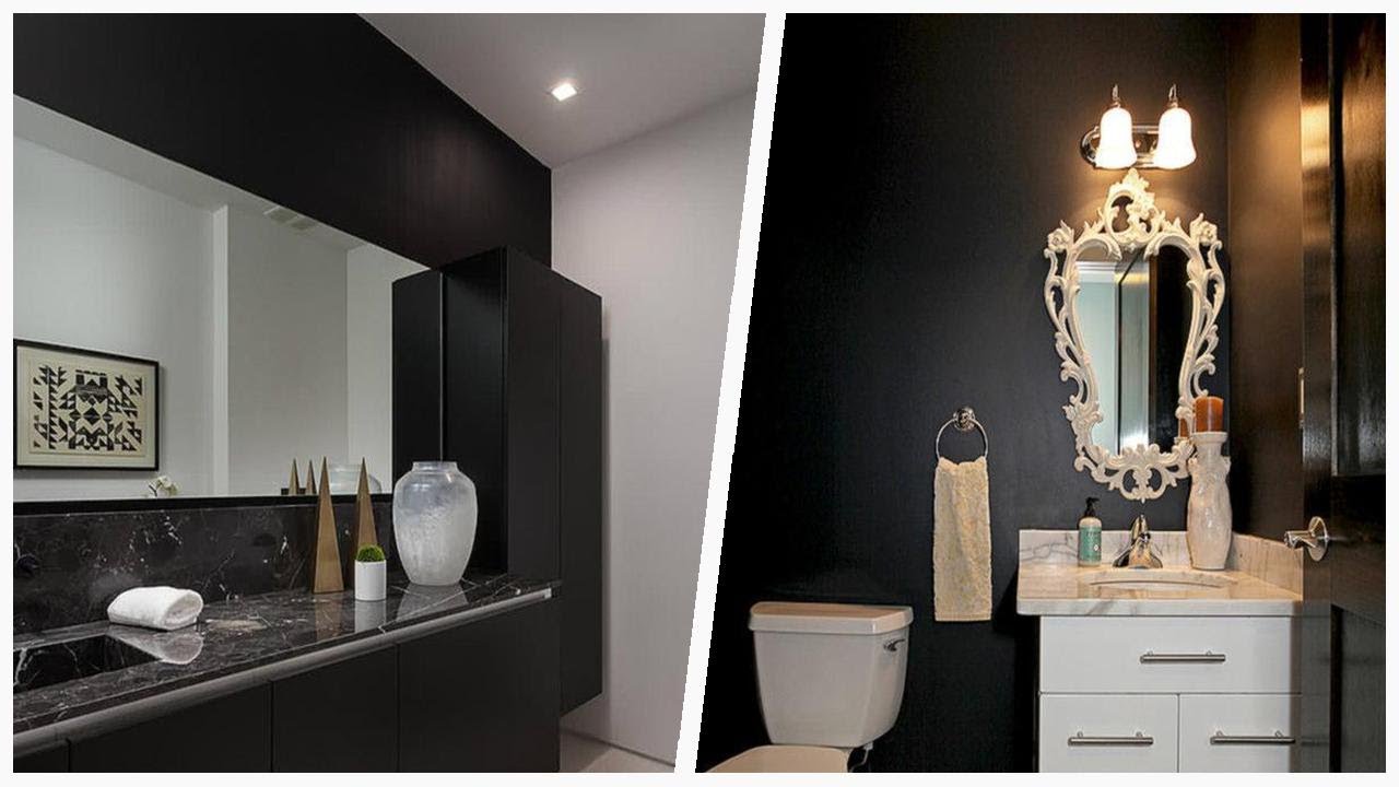 Transform Your Black Powder Room: Style and Functionality | Designer ...