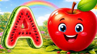 ABC Phonics for Kids | Watermelon Style Alphabet A to N | Fun Learning Video