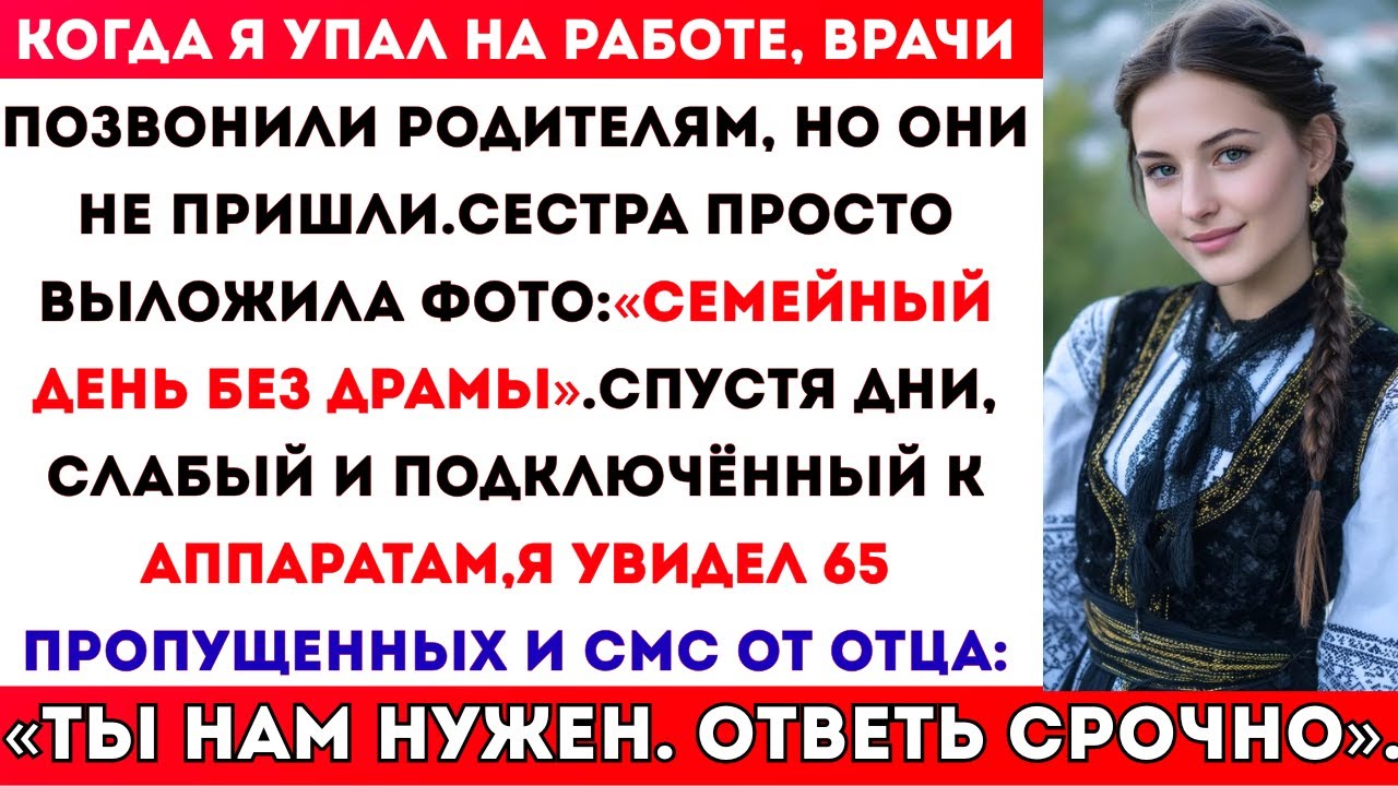 Когда я упал на работе, врачи позвонили моим родителям. Они так и не пришли. Вместо этого приехала