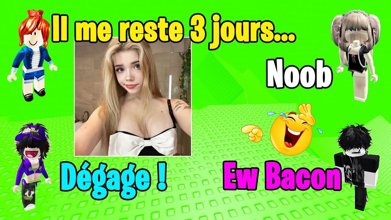 HISTOIRE ROBLOX | Mes amis essaient de me virer parce qu’il ne me reste que 3 jours à vivre 😢