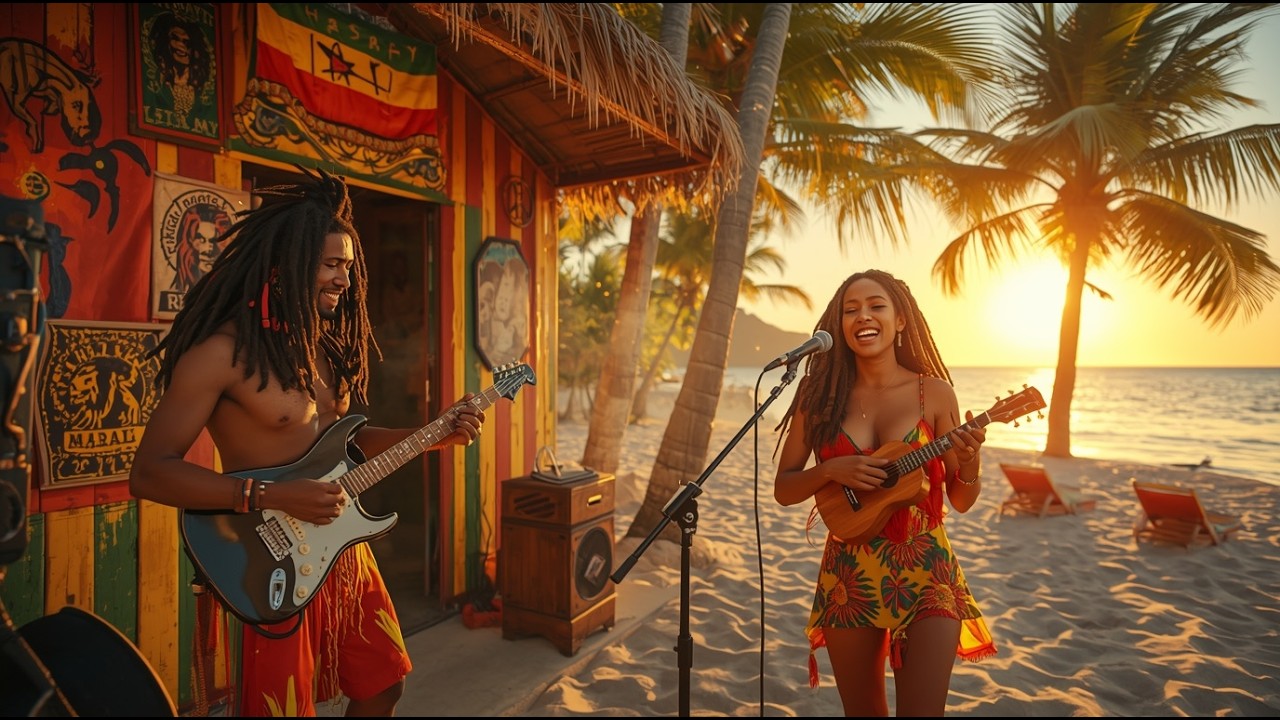 Island Chill Reggae Mix 🌊 Relaxing Beach Music for Stress Relief