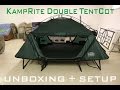 KampRite Double TentCot Unboxing & Setup