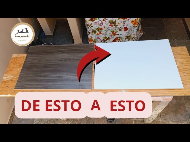 Como aplicar tinta al MDF con efecto madera 