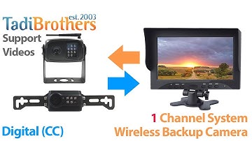Pairing a digital wireless backup camera to a single channel system