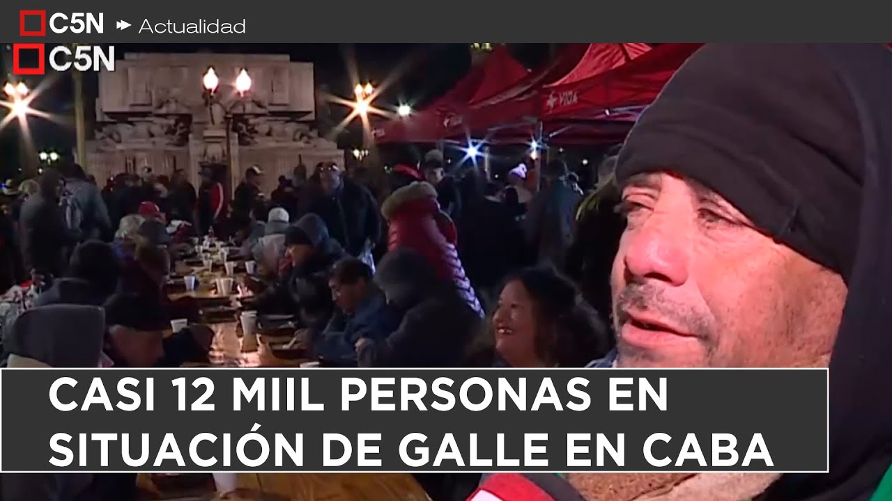CASI 12 MIL PERSONAS en SITUACIÓN de CALLE en CABA