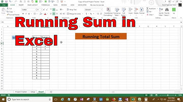 Running Sum in Microsoft Excel