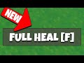 This button heals your from 1hp to MAX instantly! Roblox Bedwars