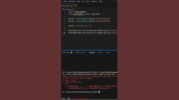 How to track Location of Phone number using #python#shorts #ytshorts #programming